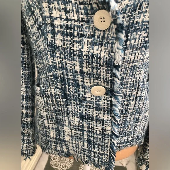 Chadwicks Blue and White Tweed Blazer - Picture 4 of 16